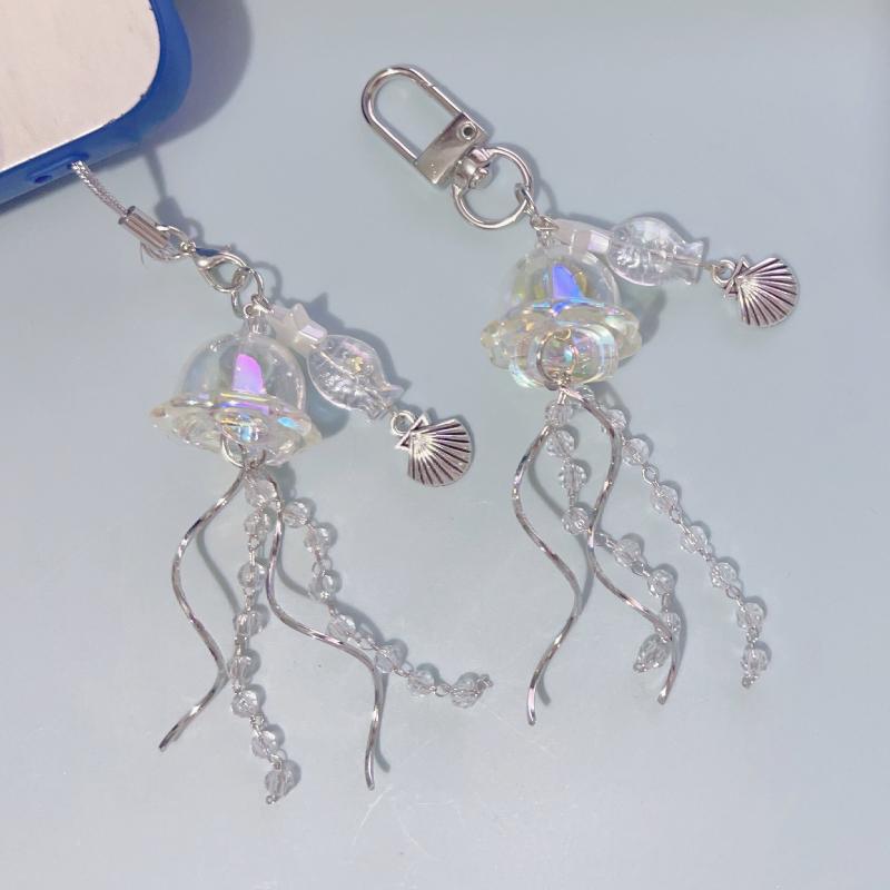 Phone Accessories For Teen Girls - حبل هاتف مزين بالخرز مع سلسلة