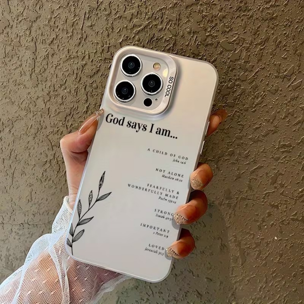 X Phone Accessories - غطاء هاتف بتصميم آيات مسيحية مقاوم