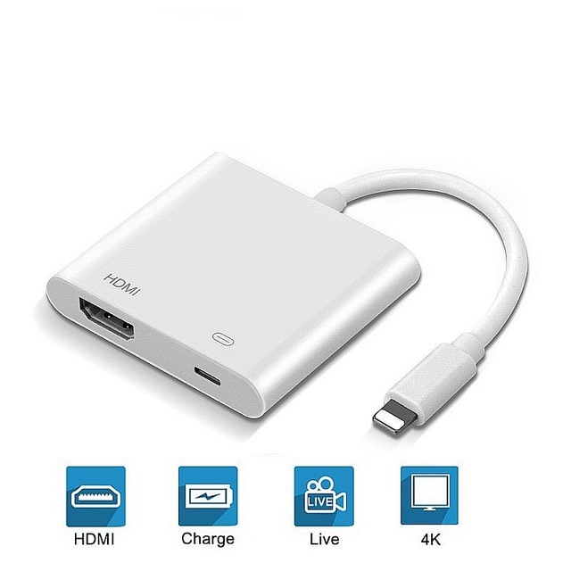Hdmi Phone Adapter - 2020 جديد 4K 1080P 8Pin محول