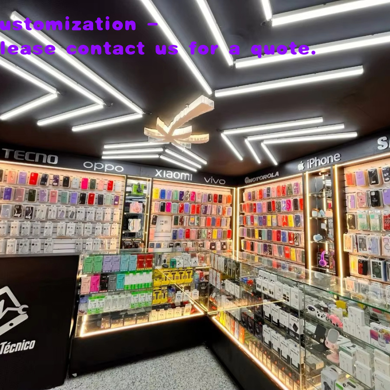 Phone Accessories Shop Design - تصميم داخلي عصري لمتجر الهواتف المحمولة،