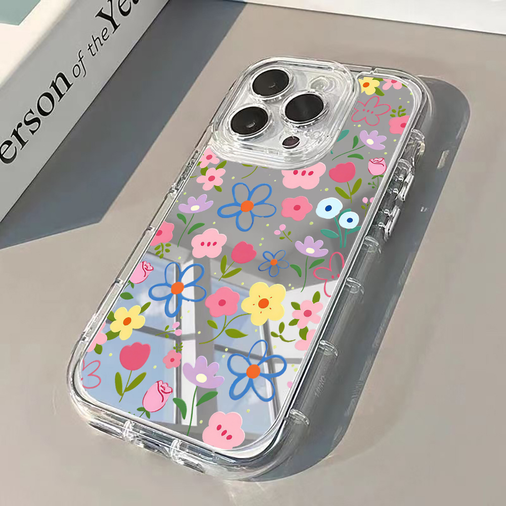 X Phone Accessories - جراب هاتف بتصميم زهور على الطراز