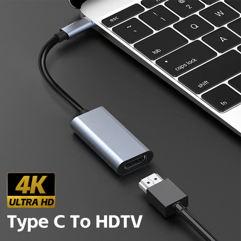 Hdmi Phone Adapter - نوع C إلى HDTV 4K محول