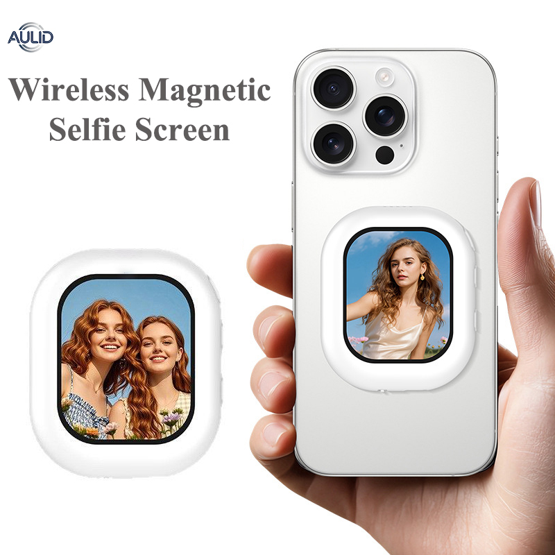 Phone Accessories Android - شاشة مراقبة سيلفي مغناطيسية لاسلكية صغيرة