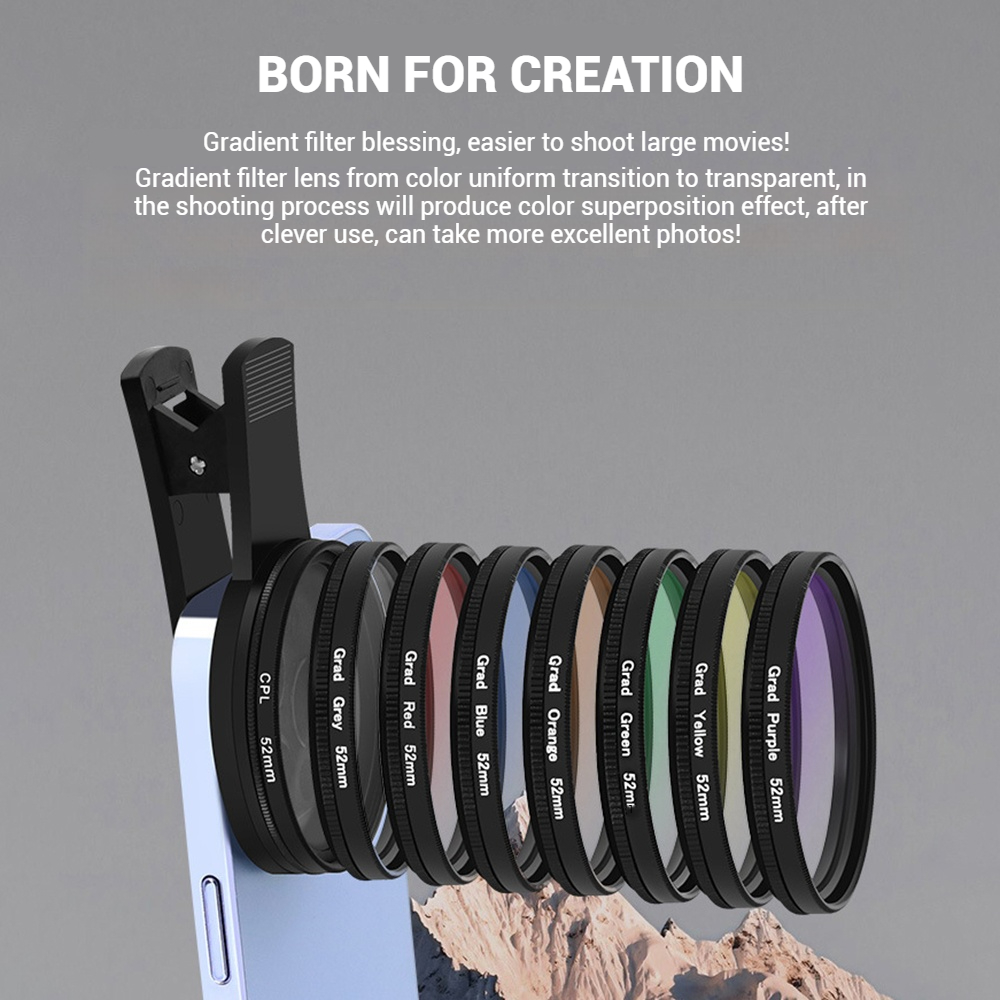 عدسة هاتف محمول 52 ملم، مستقطب - مراجعة Phone Accessories Useful وسعره
