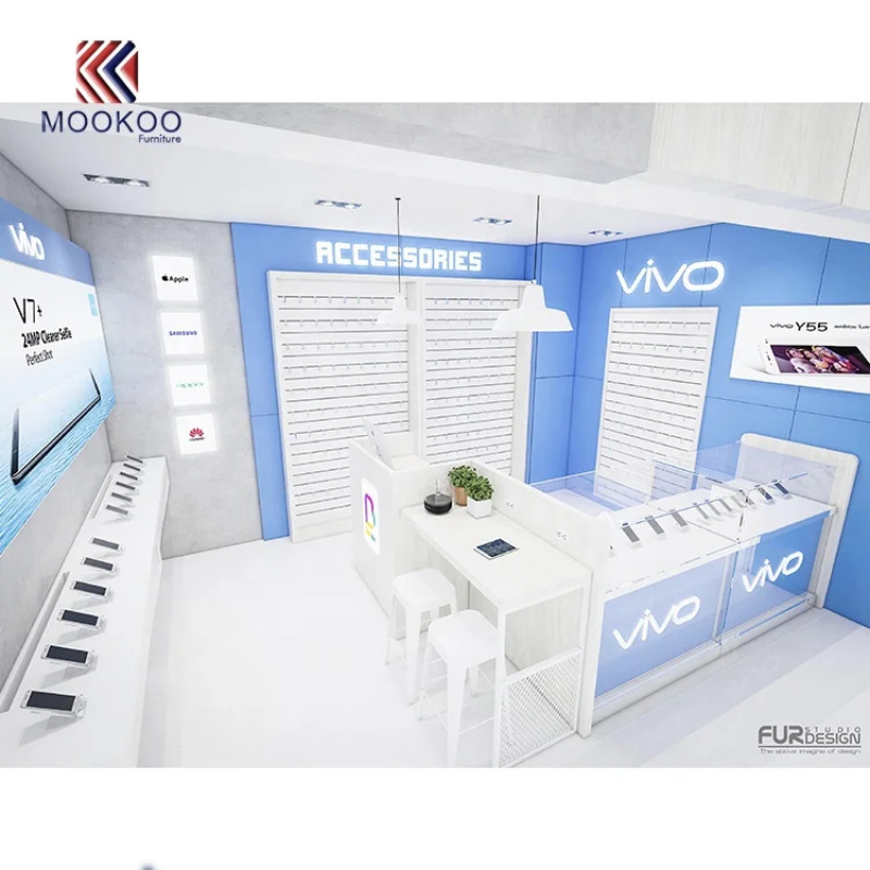 تصميم كشك عرض للهواتف المحمولة - مراجعة Phone Accessories Shop Design وسعره