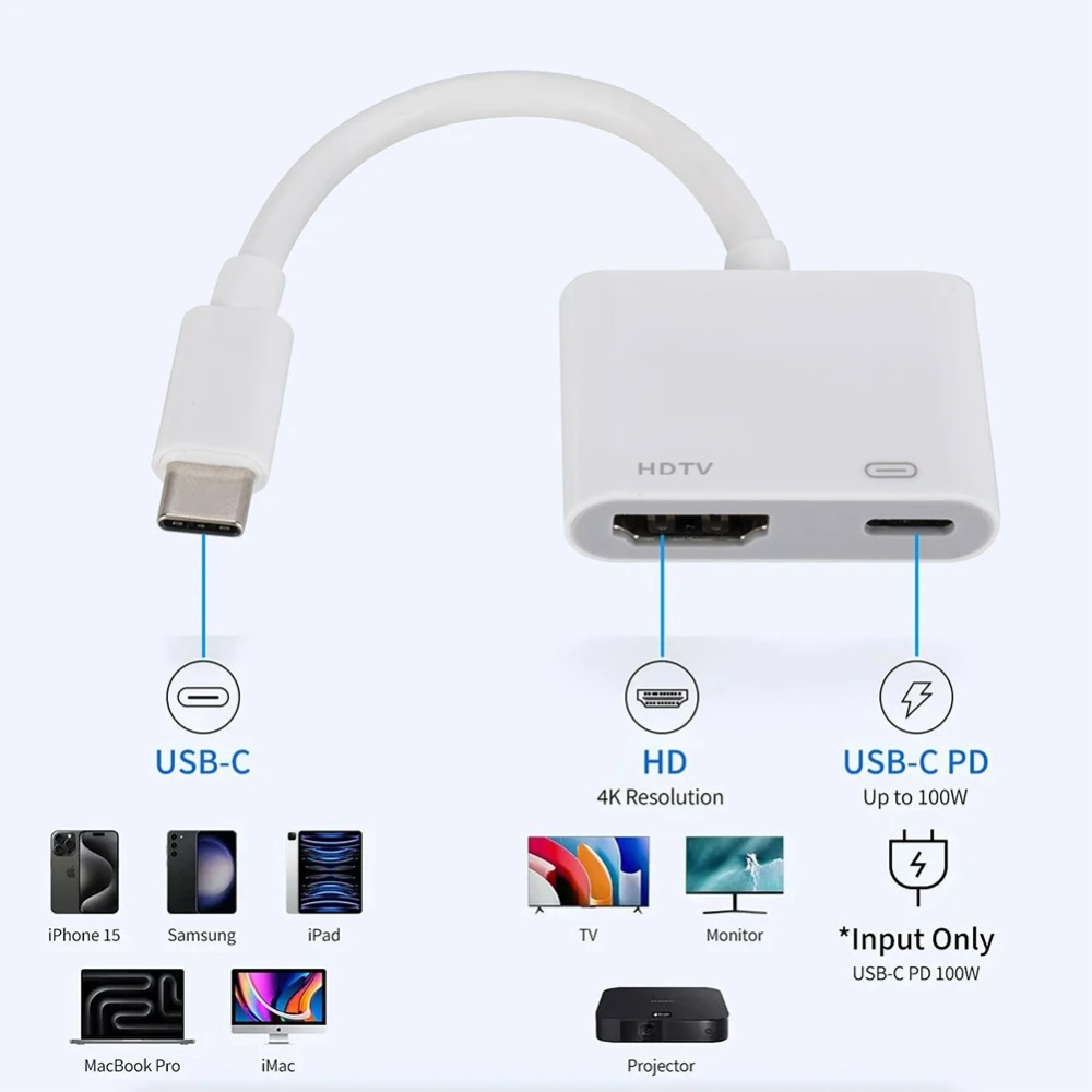 محول USB C إلى HDMI لهاتف iPho - مراجعة Hdmi Phone Adapter وسعره