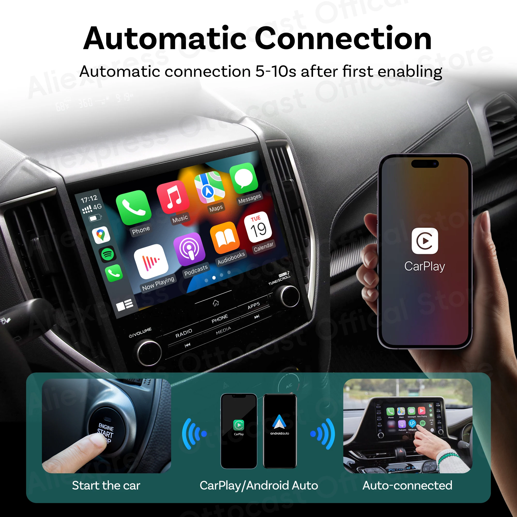 صندوق محول OTTOCAST MINI اللاس - مراجعة Phone Accessories Android وسعره
