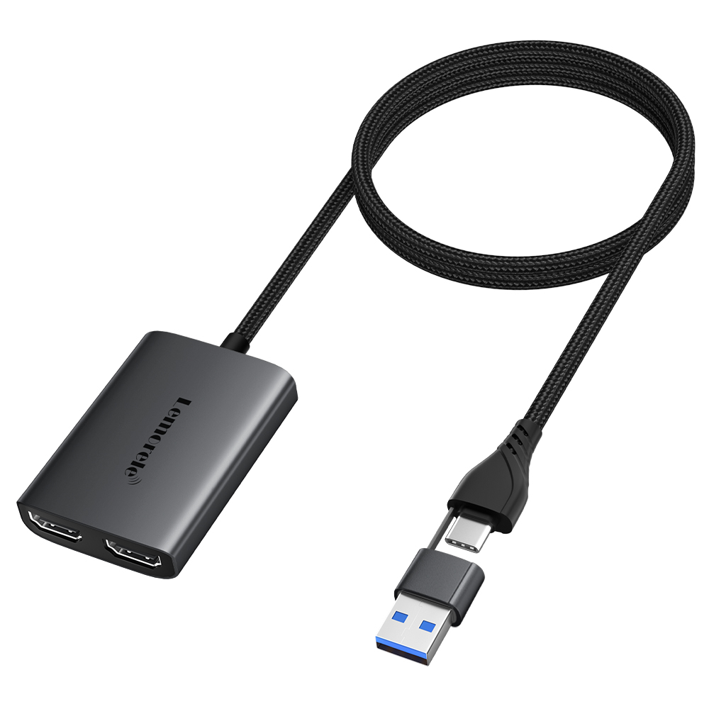 Lemorele المزدوج HDMI محول 4K  - مراجعة Hdmi Phone Adapter وسعره