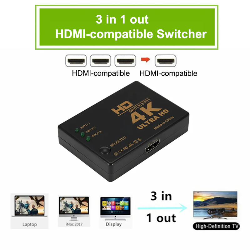 HDMI-متوافق التبديل 4K الجلاد  - مراجعة Hdmi Phone Adapter وسعره
