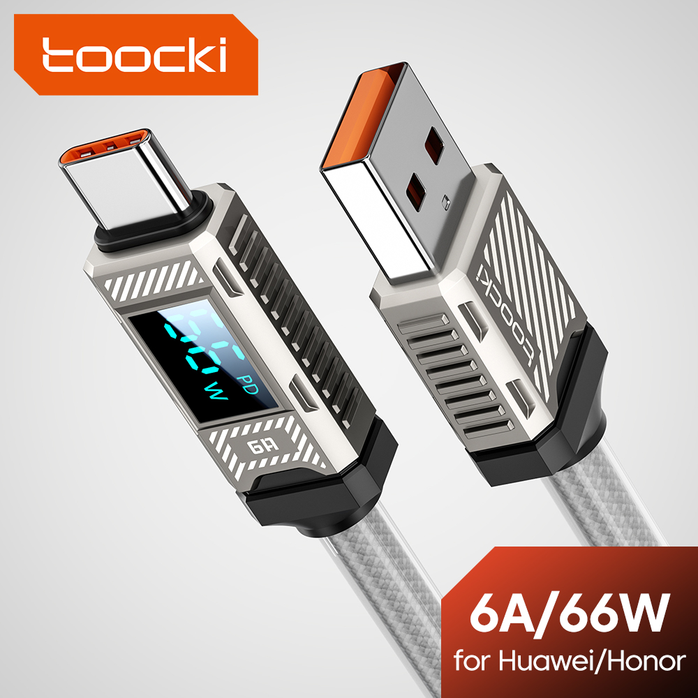 Toocki PD 66 واط USB C كابل 6A - مراجعة Usb Data Cable وسعره