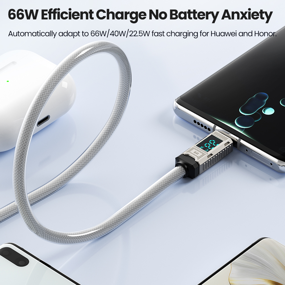 Toocki PD 66 واط USB C كابل 6A - مراجعة Usb Data Cable وسعره