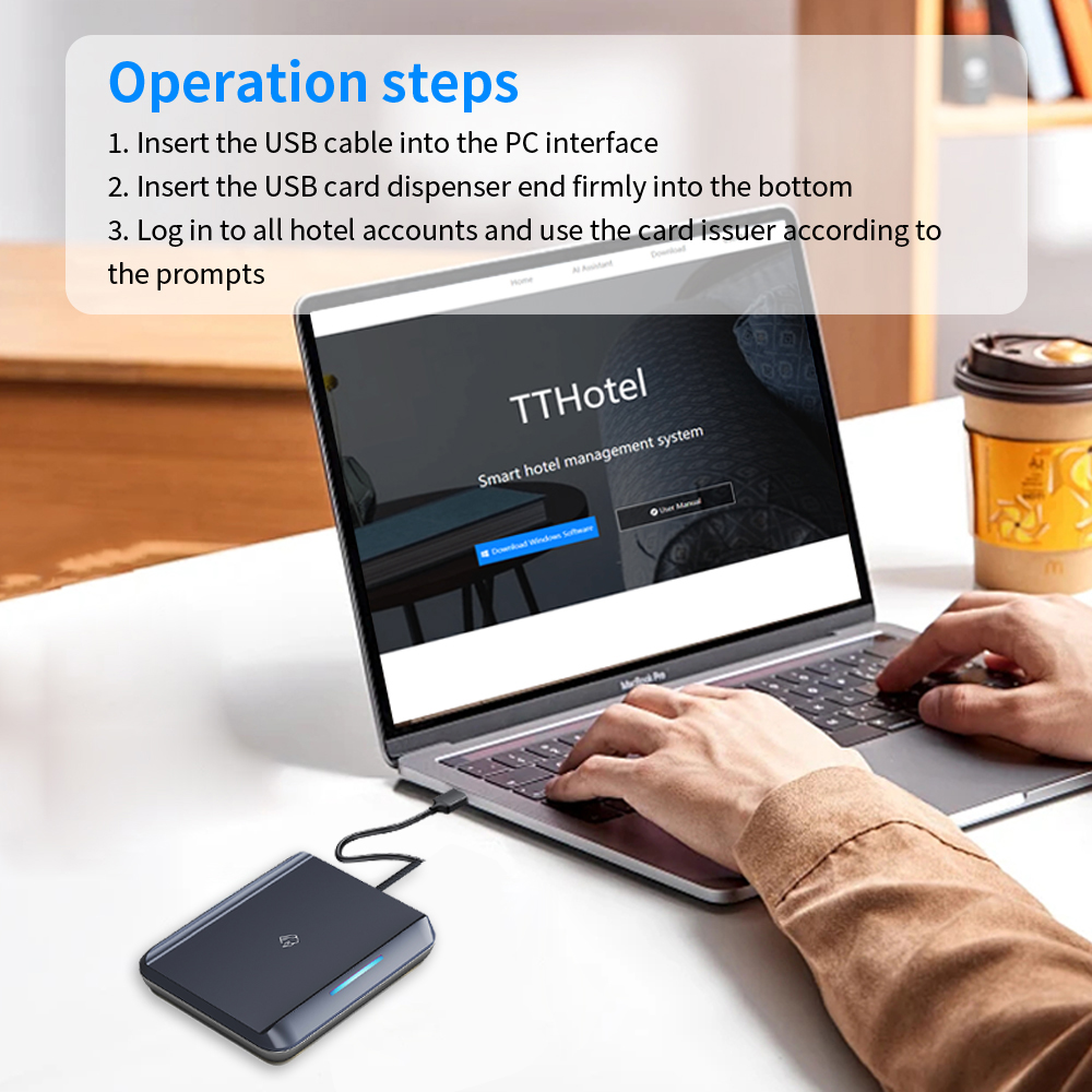 TTLOCK APP USB غرفة الفندق مفت - مراجعة Nfc Card Reader وسعره
