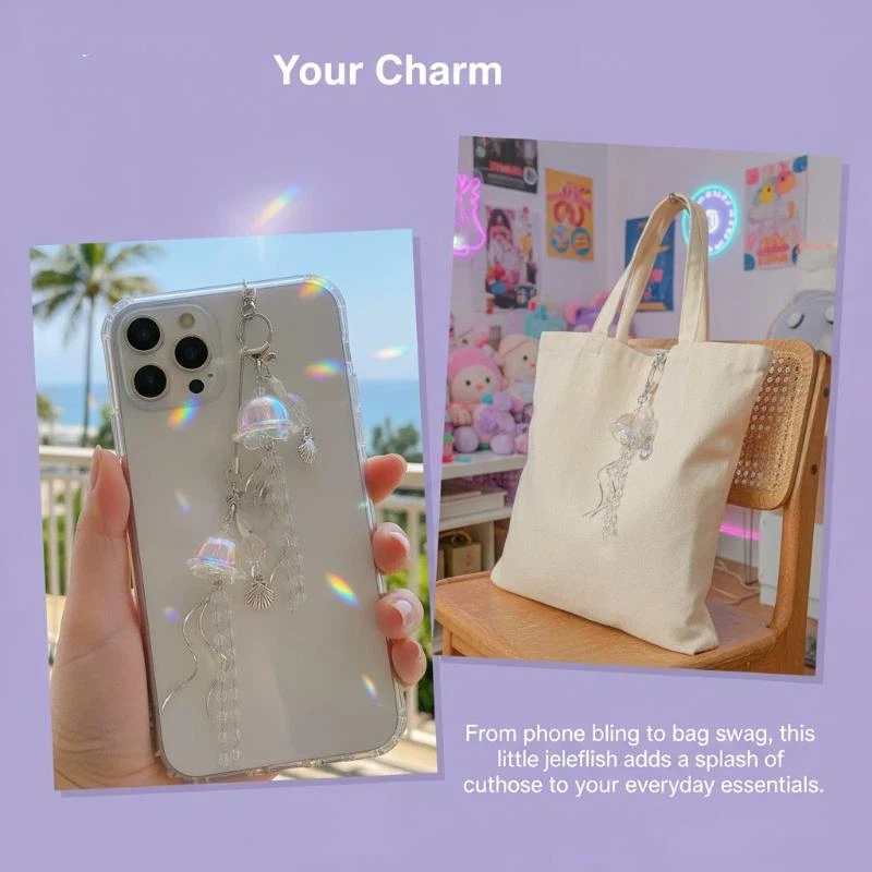 حبل هاتف مزين بالخرز مع سلسلة  - مراجعة Phone Accessories For Teen Girls وسعره