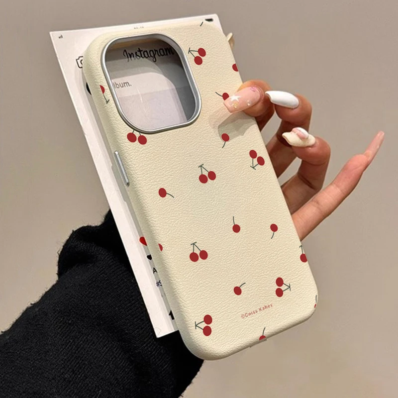 غطاء هاتف لطيف بنمط الكرز الكر - مراجعة Xiaomi Phone Accessories وسعره