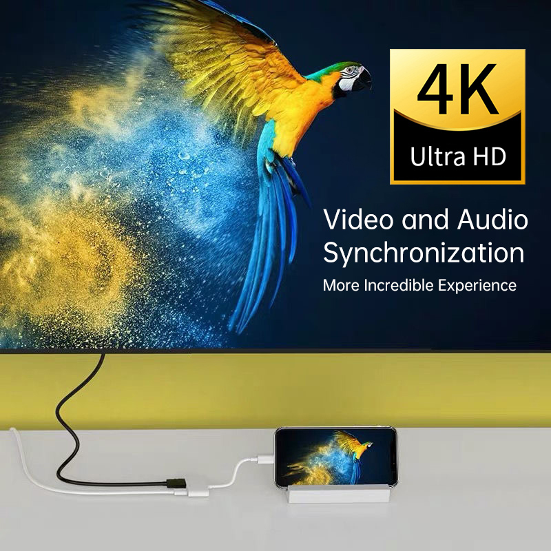 2020 جديد 4K 1080P 8Pin محول م - مراجعة Hdmi Phone Adapter وسعره