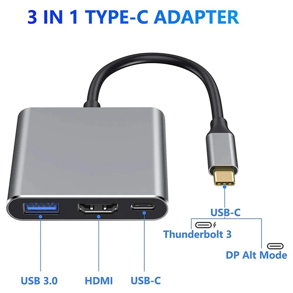 محول USB C متعدد المنافذ 3 في  - مراجعة Hdmi Phone Adapter وسعره