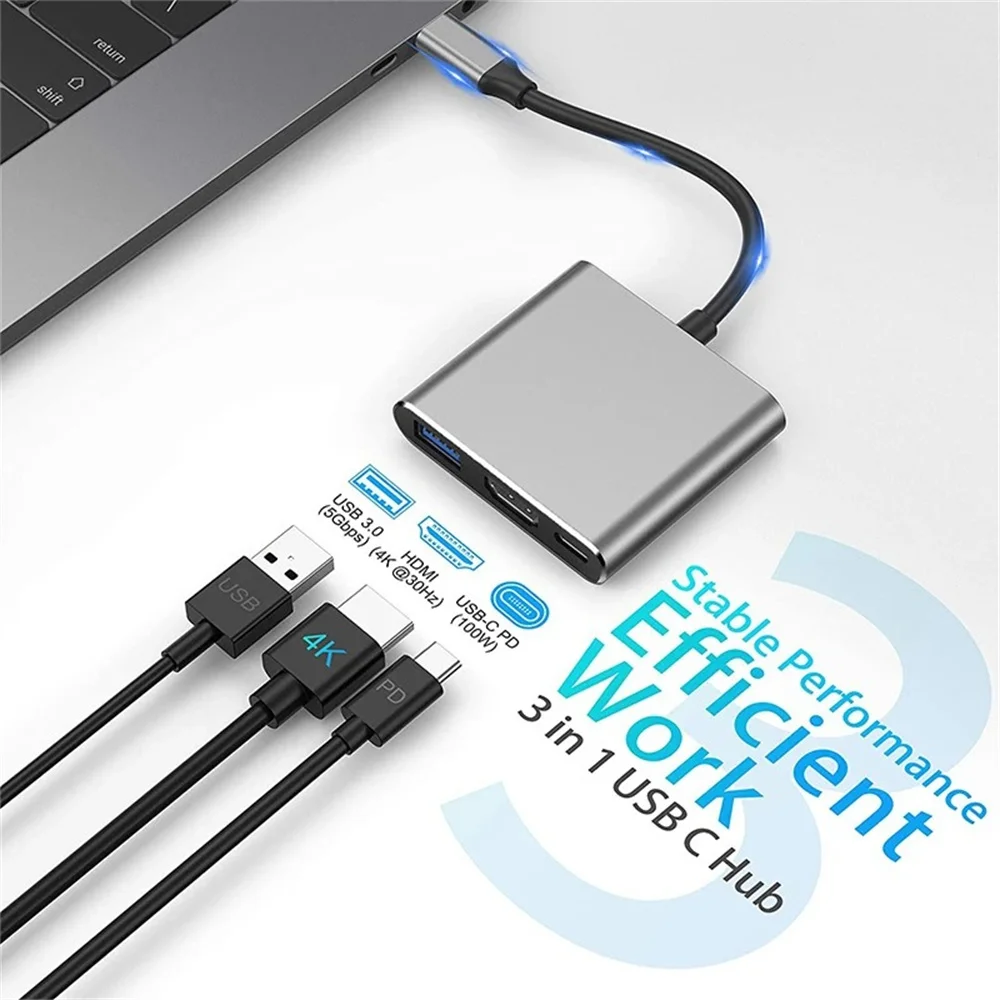 محول USB C متعدد المنافذ 3 في  - مراجعة Hdmi Phone Adapter وسعره
