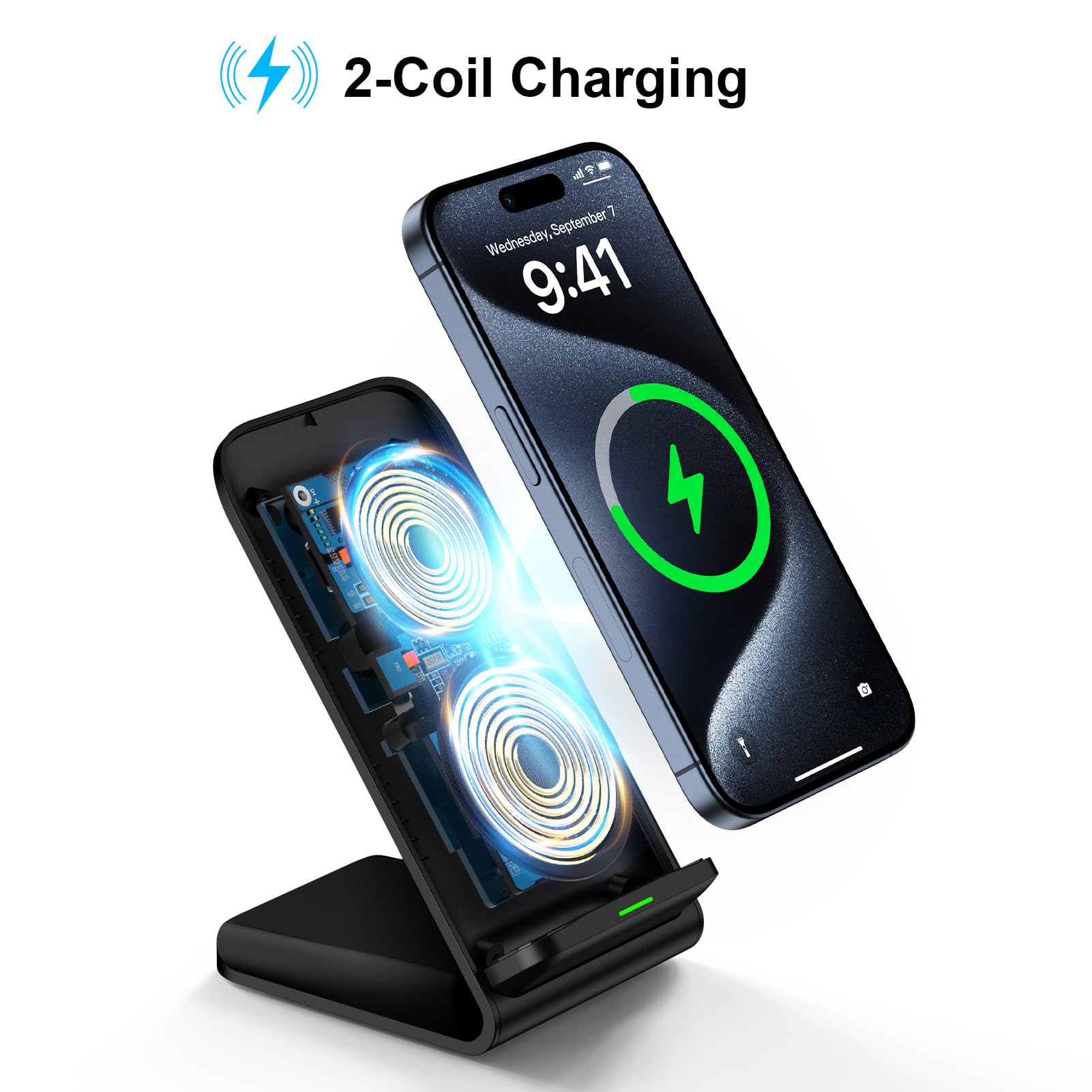 شاحن لاسلكي 15 واط مع حامل هات - مراجعة Phone Accessories Android وسعره