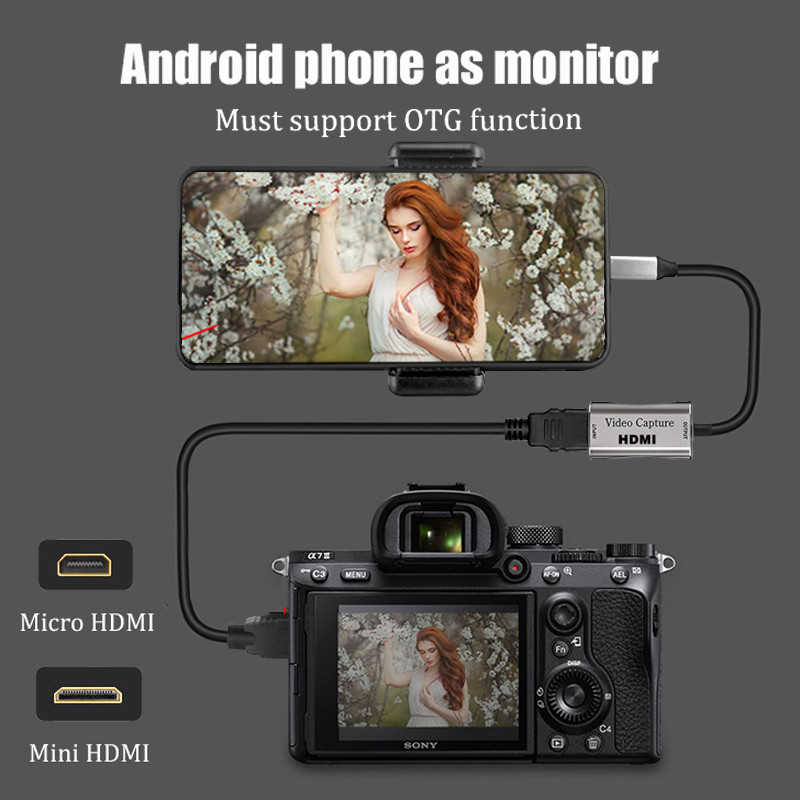HDMI محول 4K بطاقة التقاط الفي - مراجعة Hdmi Phone Adapter وسعره