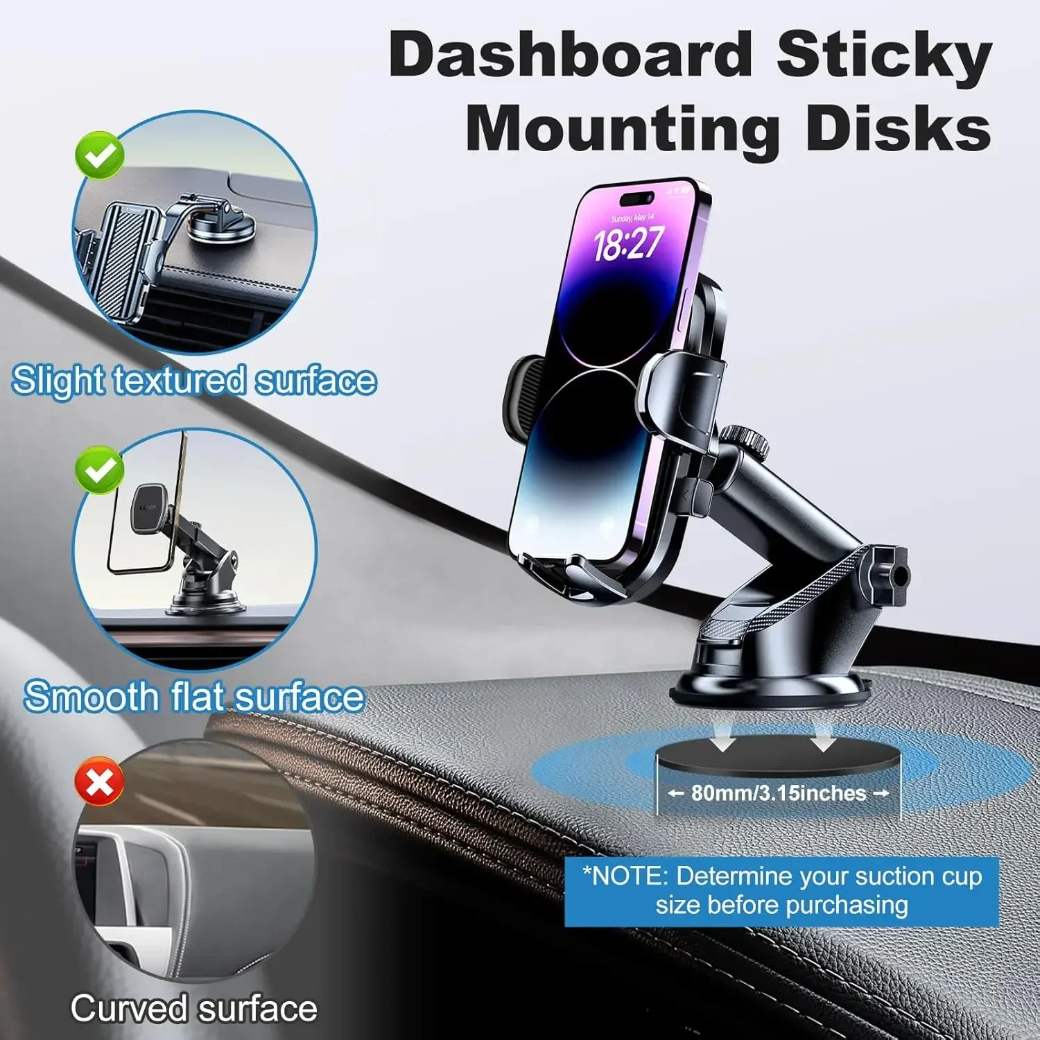 مجموعة وسادات لاصقة عالمية للو - مراجعة Phone Accessories وسعره
