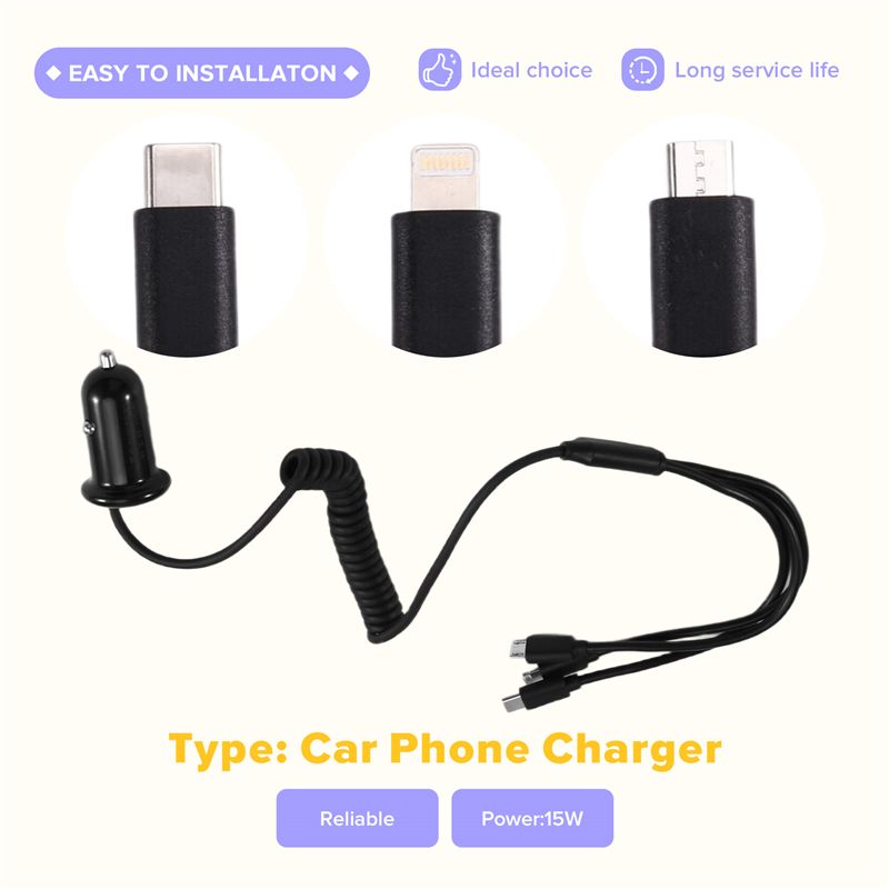 ملحقات محول السيارة بثلاث واجه - مراجعة Phone Accessories Android وسعره