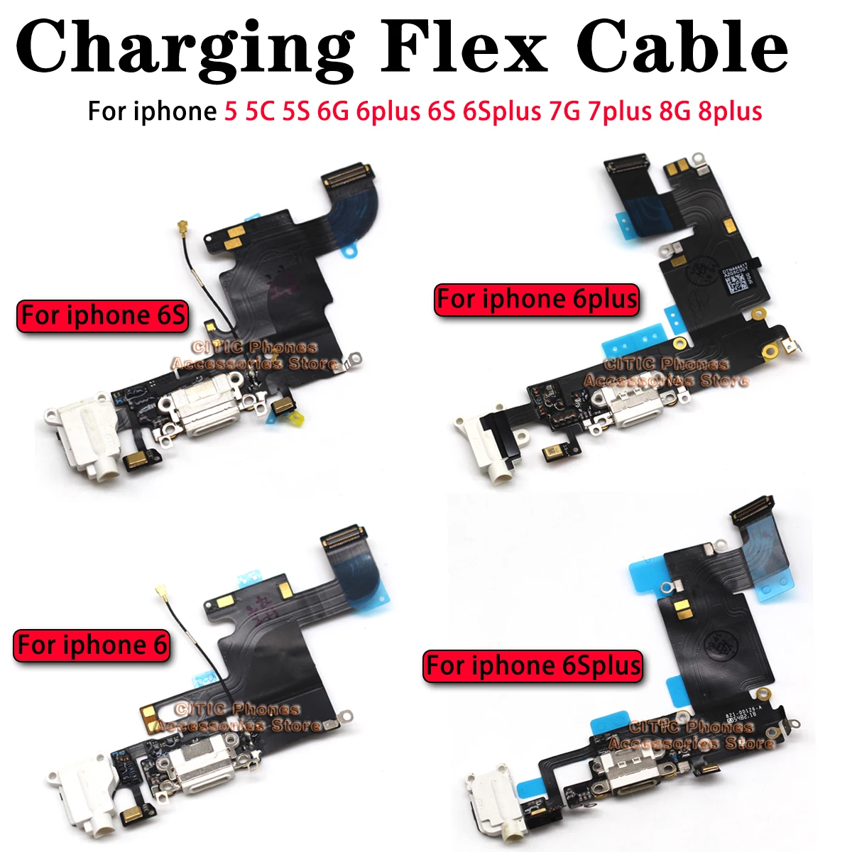 5 قطعة آيفون 6 6S 7 8 زائد 5 S - مراجعة Usb Data Cable وسعره