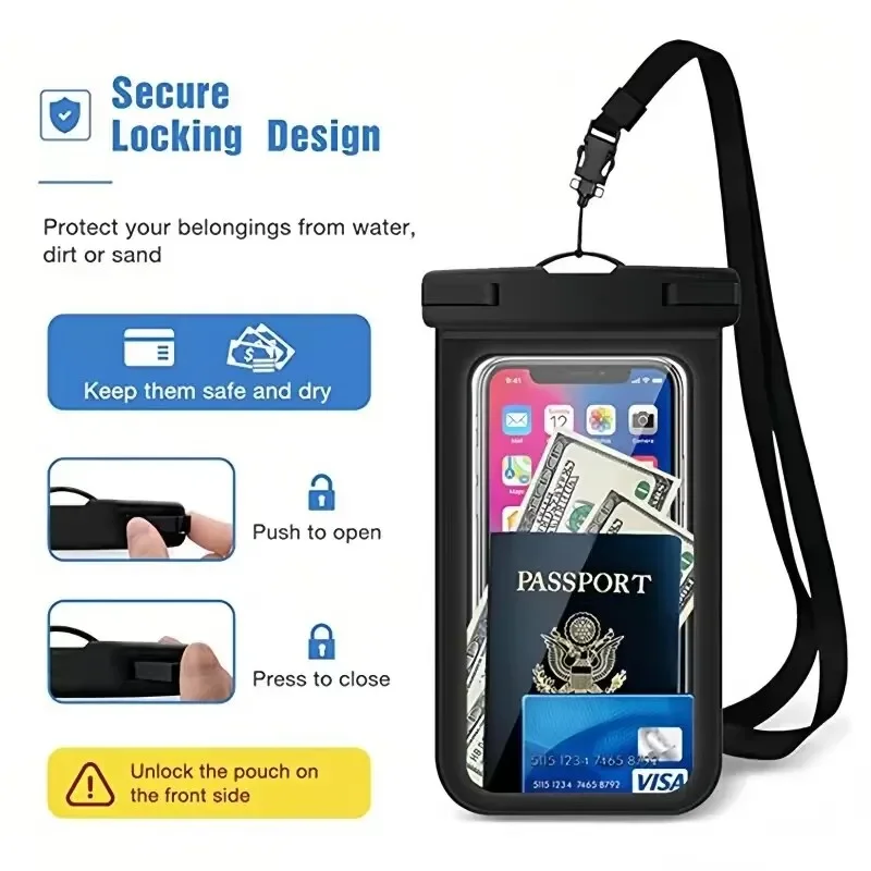 حافظة هاتف مقاومة للماء مع وسا - مراجعة Phone Accessories Android وسعره